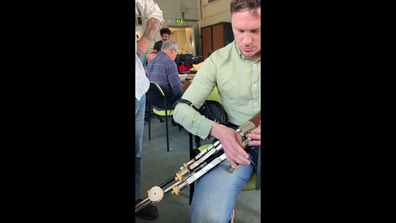 Pádraic Keane playing a Taylor Brothers set of pipes