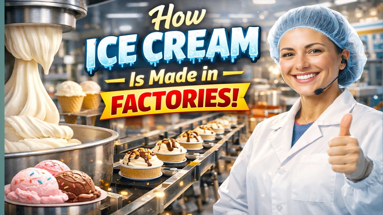 How Ice Cream is Made in Factories | How It's Made