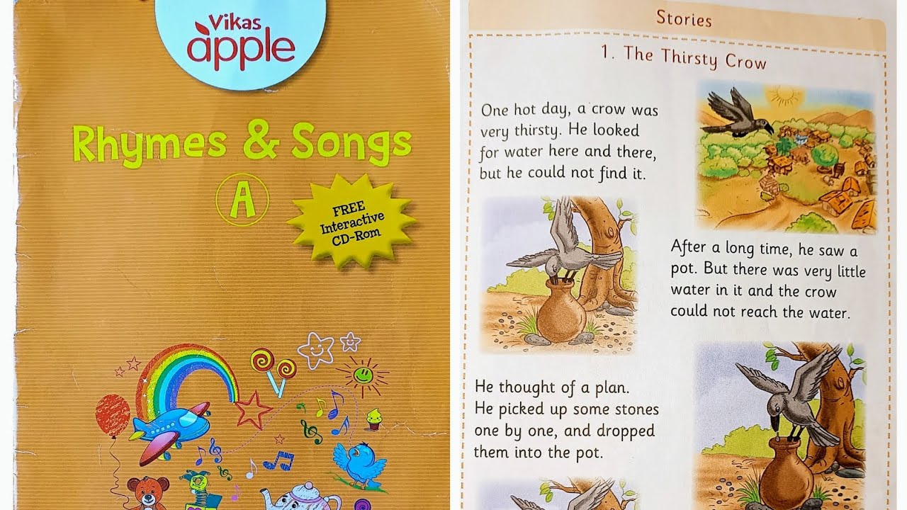 The Thirsty Crow | One hot day... | Lkg | Story | Pre- school | Rhymes & songs book