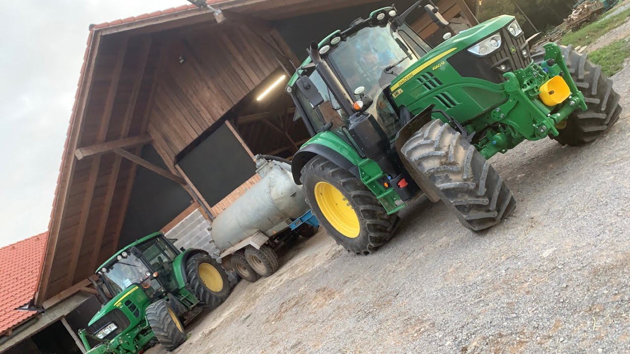 John Deere 6140M-DEMO /vožnja gnojevke/