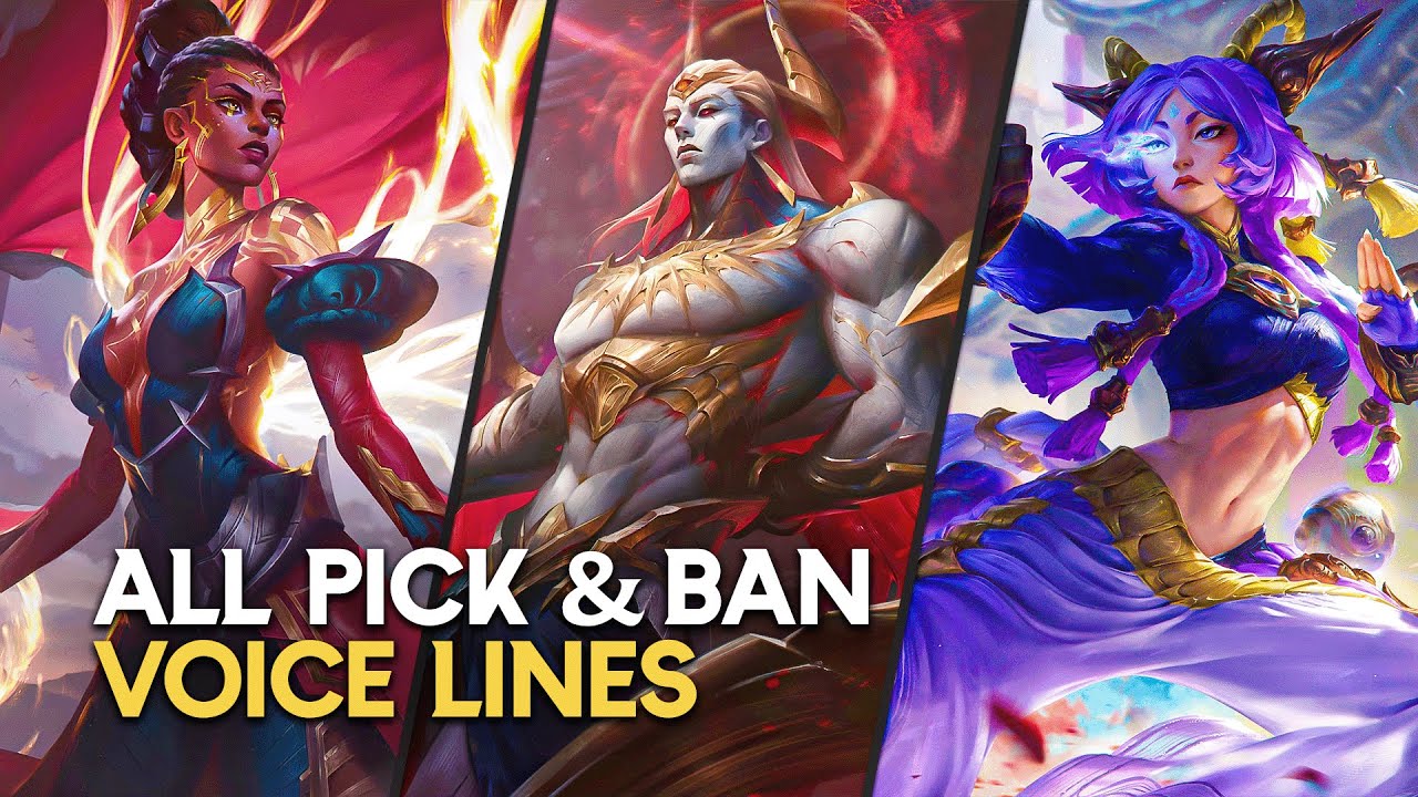 League of Legends - All Pick & Ban Voice Lines (+Zaahen)