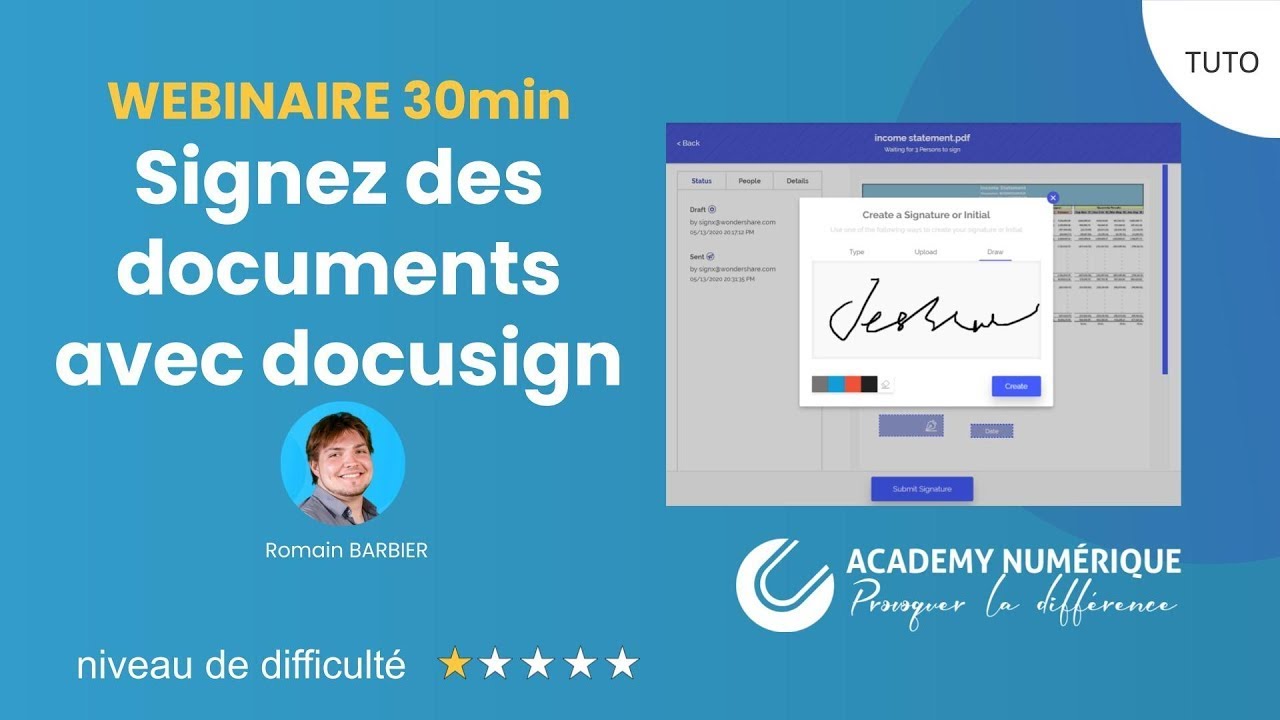 Webinaire : Signez des documents en ligne avec Docusign