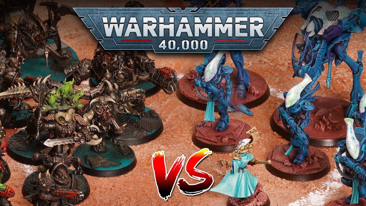 Chaos Space Marines vs Eldar: Warhammer 40k DEATHMATCH Game 2