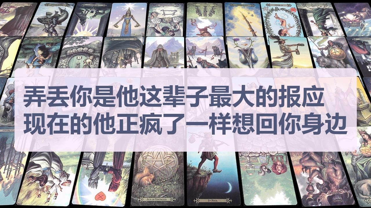 Tarot✨弄丢你是他这辈子最大的报应，现在的他正疯了一样想回你身边