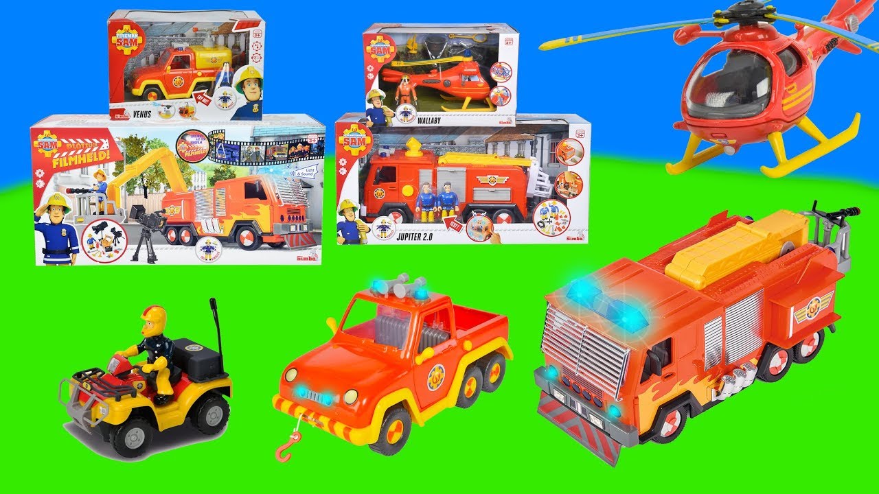 Fireman Sam Unboxing: New Hollywood Hero Jupiter Fire Truck for Kids