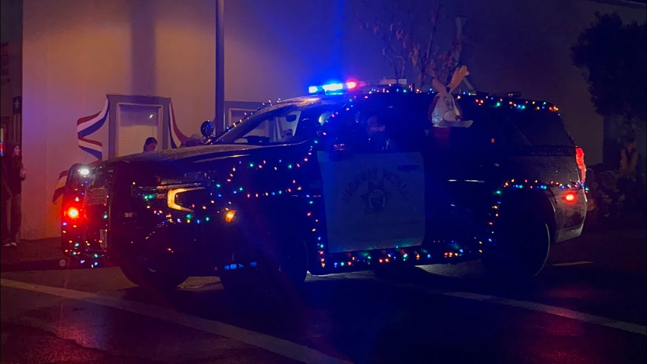 Crescent City Police Dept. and CHP Crescent City - 2025 Christmas Electric Light Parade
