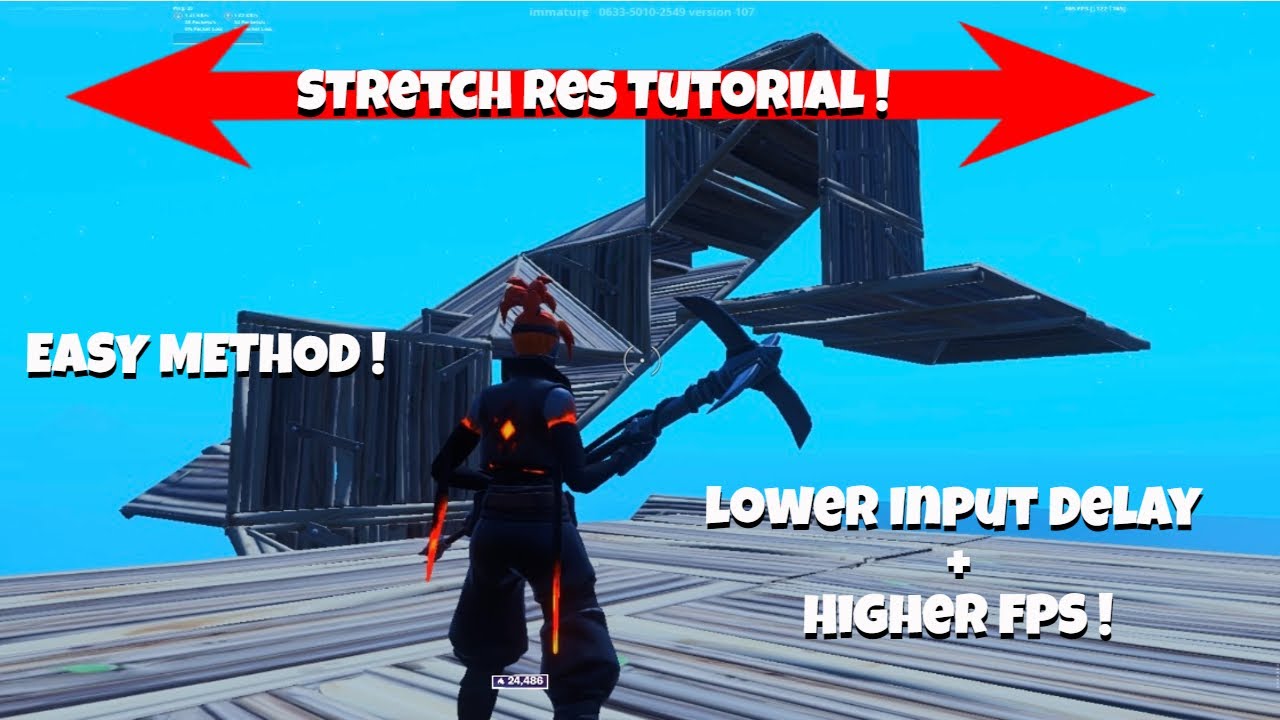 How To Get Stretch Res in Fortnite | Full Easy Tutorial | Lower Input Delay + Higher FPS (CRAZY)