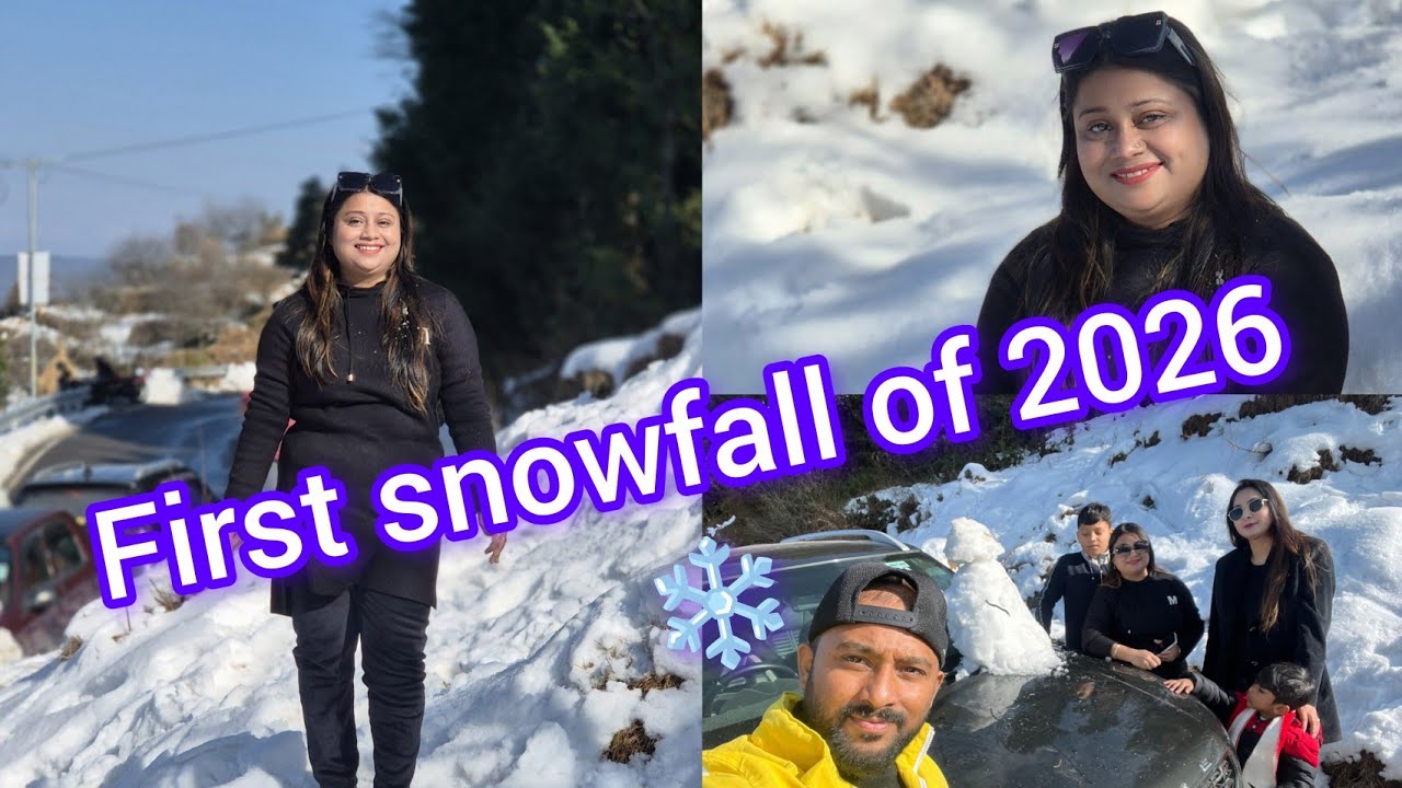 4 Sal Ke Bad Gaye H Fir Se Snow Dekhne|| Sehzi Ki First Snow ❄️#yadirkevlogs#dailyvlog 