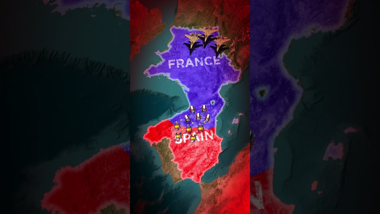France vs Spain ⚔️😡(Countries & Their Enemies)