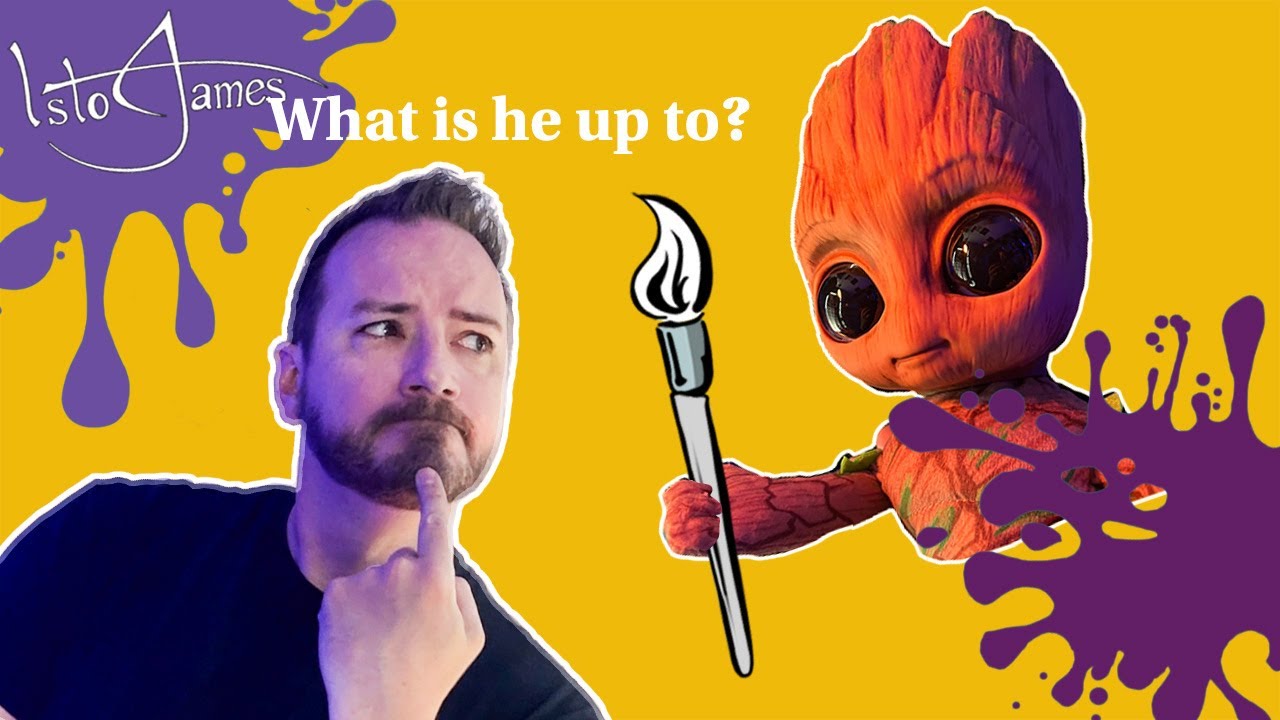Drawing Rocket Raccoon and Baby Groot from Guardians Of The Galaxy In My Own Style