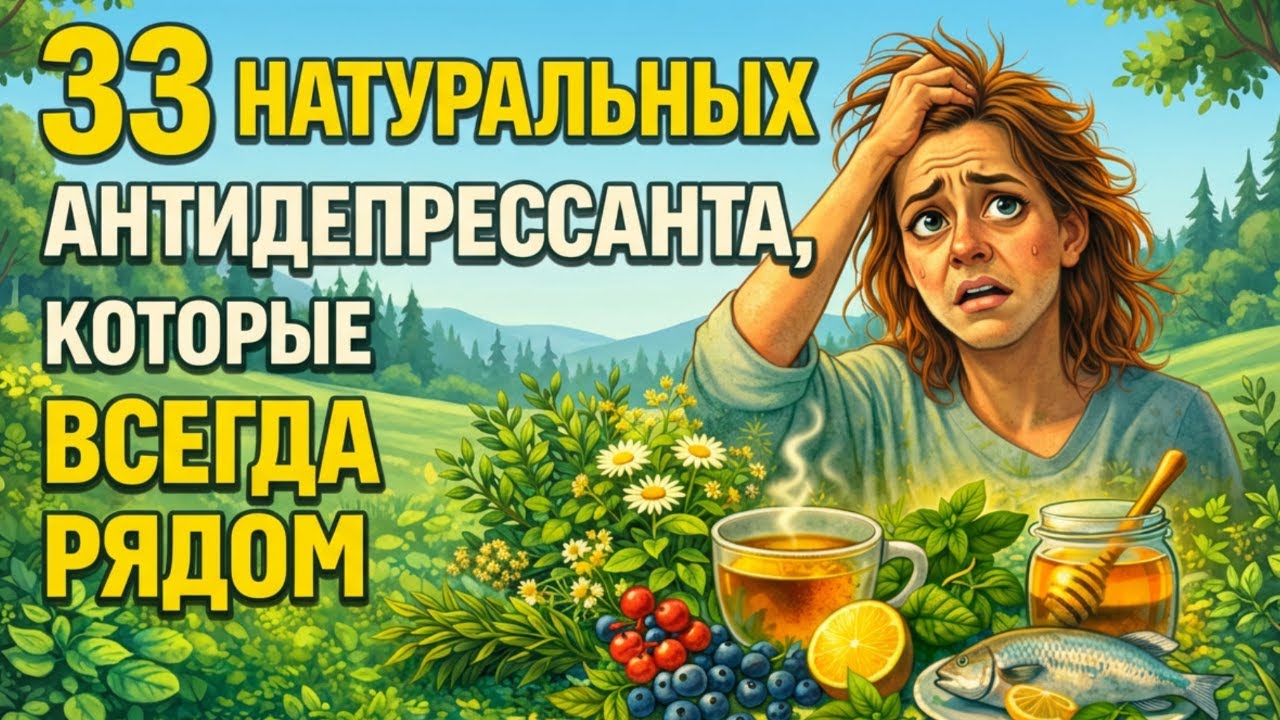 33 ЕСТЕСТВЕННЫХ Антидепрессанта, Которые Мы Недооцениваем