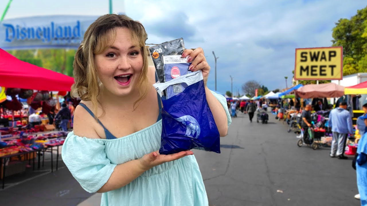 Hunting for RARE Disney Pins at the Closest Swap Meet to Disneyland | How Many Pins Can We Find?!