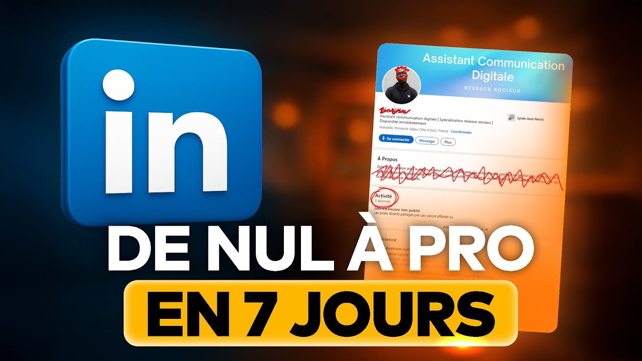 ⚡ Tuto LinkedIn 2025 : De Profil NUL à PARFAIT 🚀 (Attire les recruteurs = Résultats en 7 jours !)
