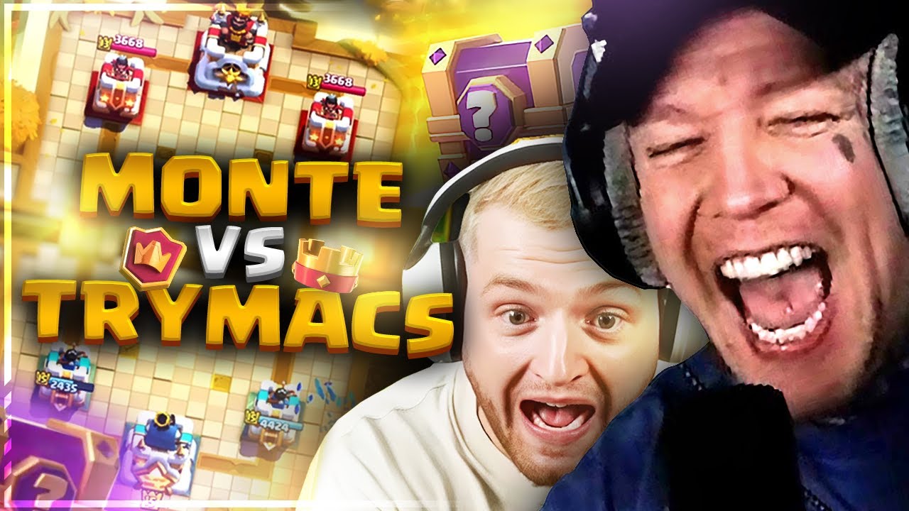  @Trymacs bringt mir CLASH ROYALE bei😂| Clash Royale | SpontanaBlack