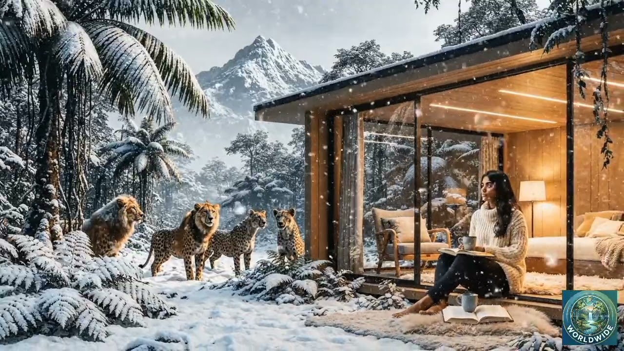 Snowfall Outside. Peace Within. Calm is a choice. ❄️✨