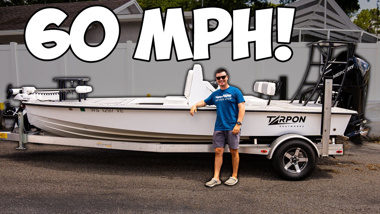 MY INSANE NEW 60 MPH FLATS BOAT! (Tarpon Boatworks)