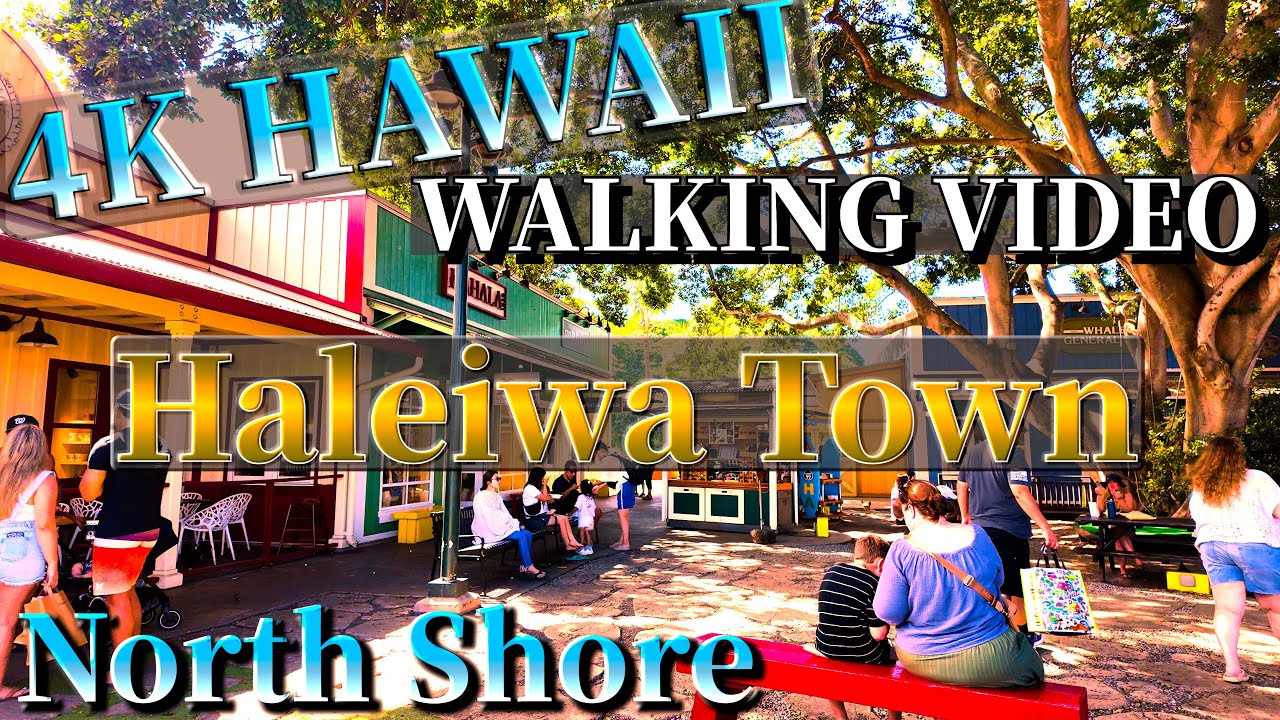 [4K Hawaii] Haleiwa Town Walking – A Stroll Through North Shore Charm