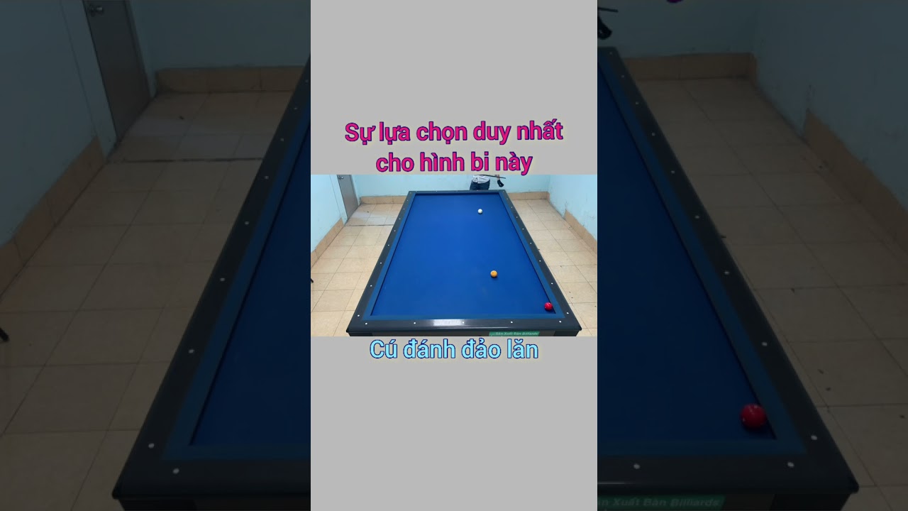 Bida 3 băng| No1: C&uacute; đ&aacute;nh đảo lăn xử l&yacute; h&igrave;nh bi kh&oacute;. Carom 3C Billiards Passion #shorts