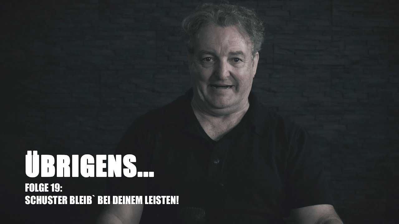 Schuster bleib` bei deinem Leisten!