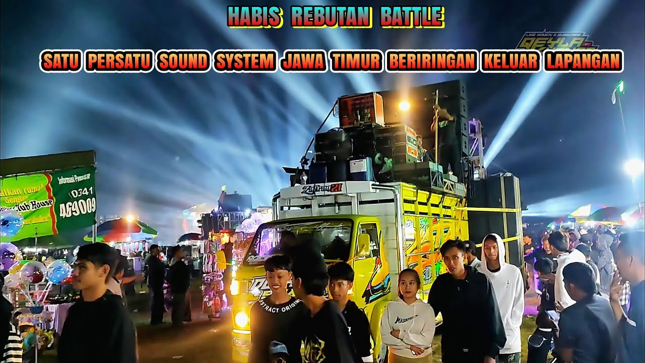 setelah rebutan battle satu persatu sound system beriringan keluar lapangan