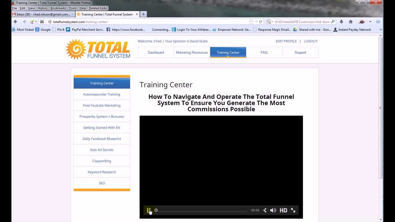 Total Funnel System Back Office