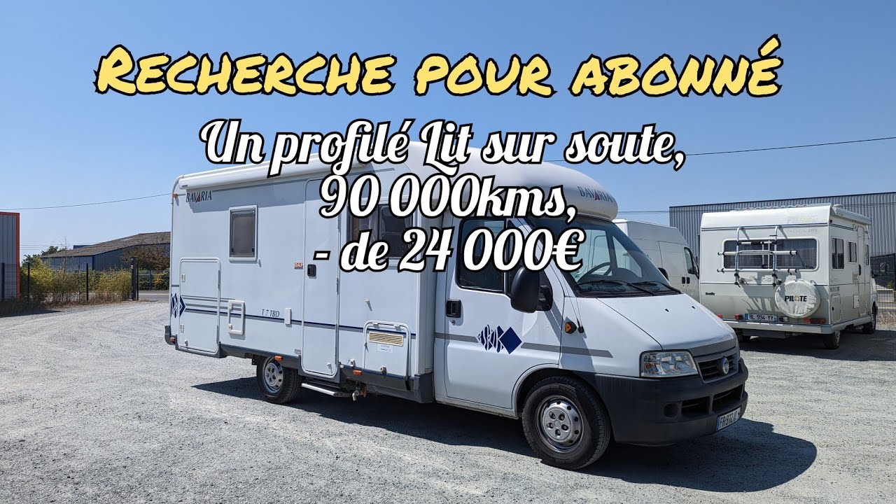 Recherche pour un abonné : Un profilé Bavaria à l'implantation originale !