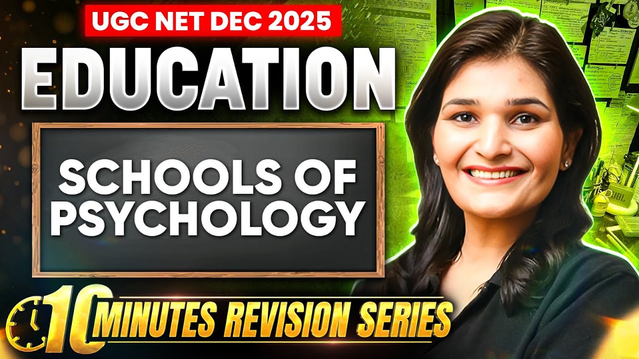 UGC NET Education Paper 2 | UGC NET Education Schools of Psychology | UGC NET Education PYQs
