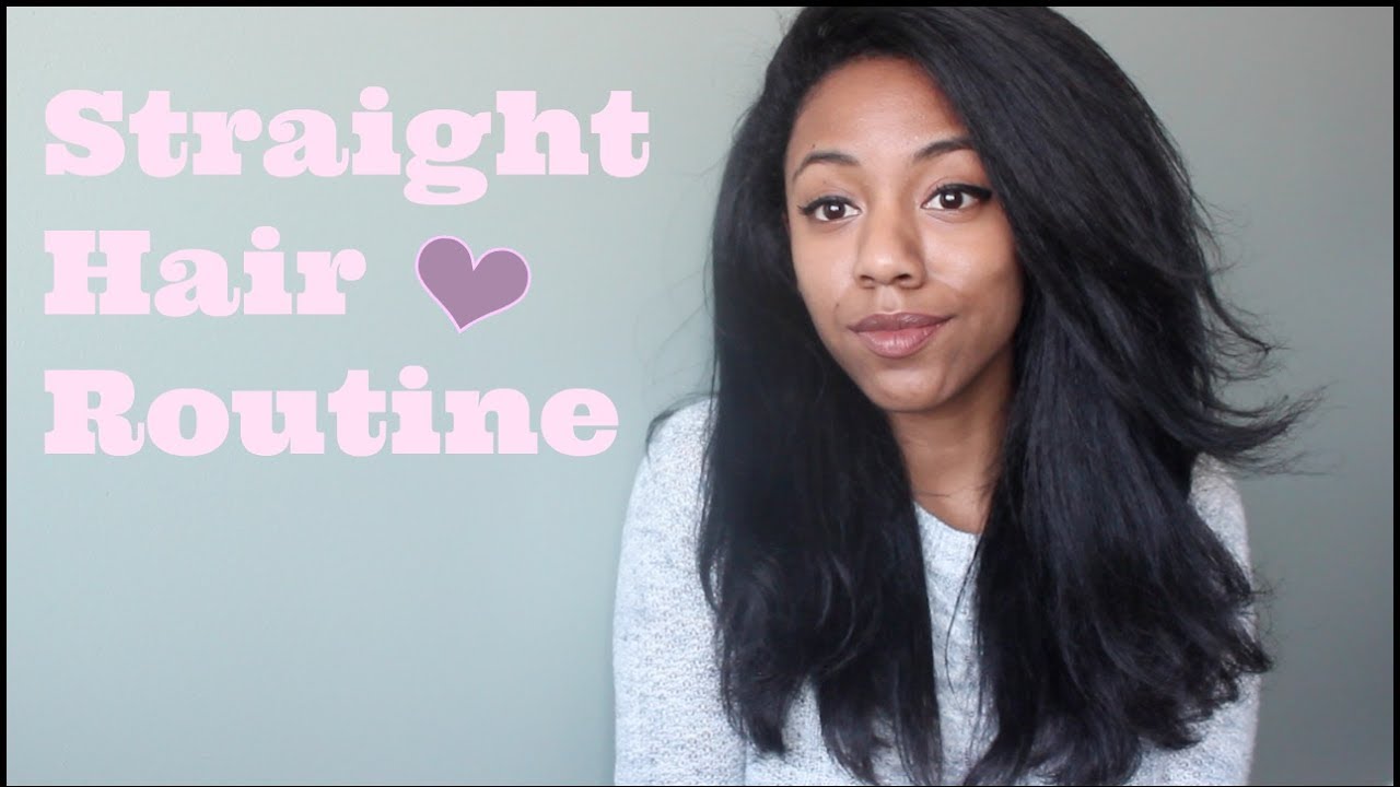 NATURAL STRAIGHT HAIR ROUTINE | IRRESISTIBLE ME DIAMOND