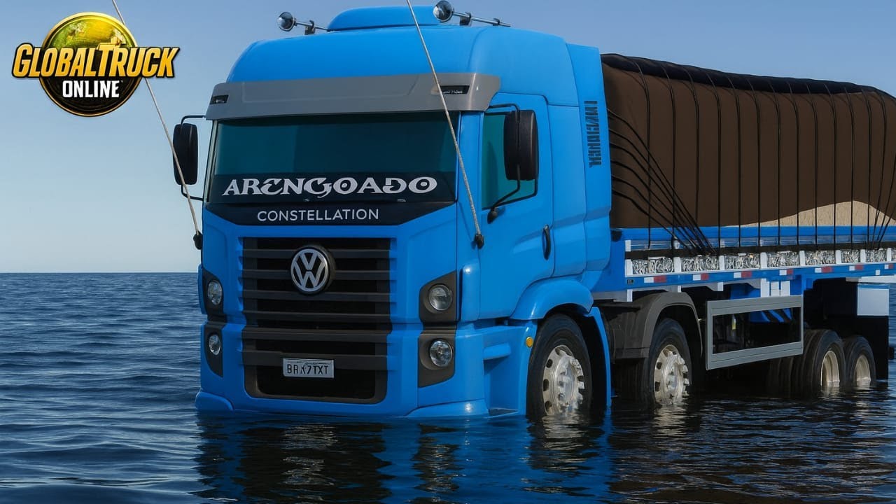 O DIA QUE O CAMINHÃO VIROU UM BARCO NO GLOBAL TRUCK ONLINE!!!