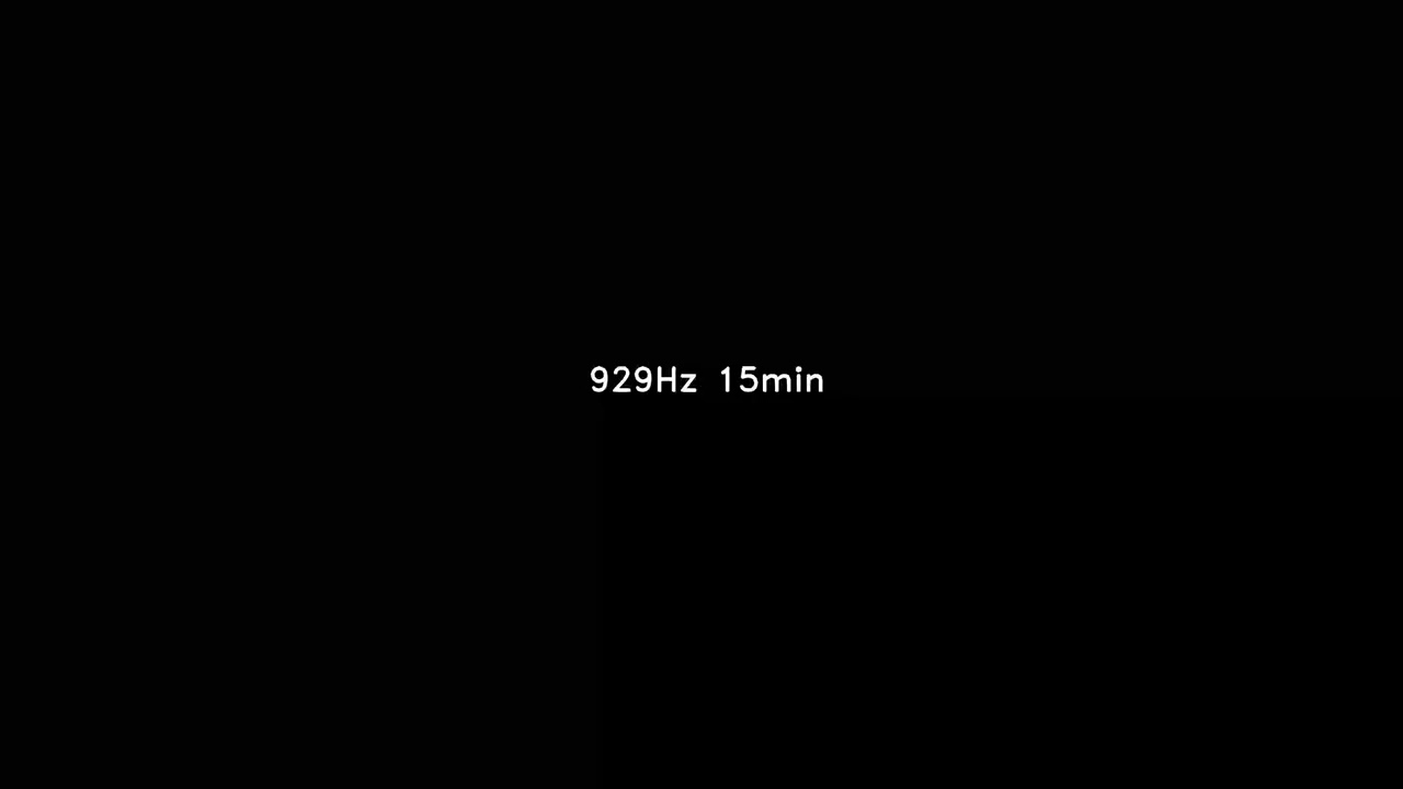 929 Hz 15min sine sound wave