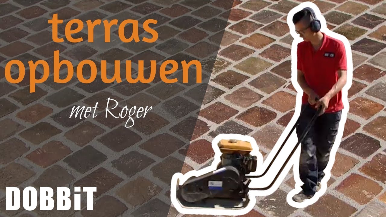 Zelf je terras opbouwen van de fundering tot het voegen met deze tips van Roger