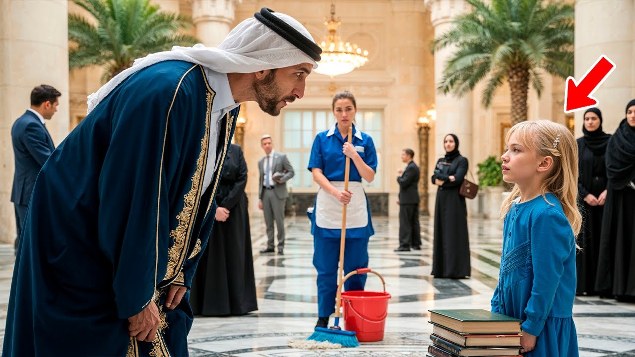 Un Sheikh Milliardaire Pose Une Question En Arabe — Seule La Fille De La Femme De Ménage Répond