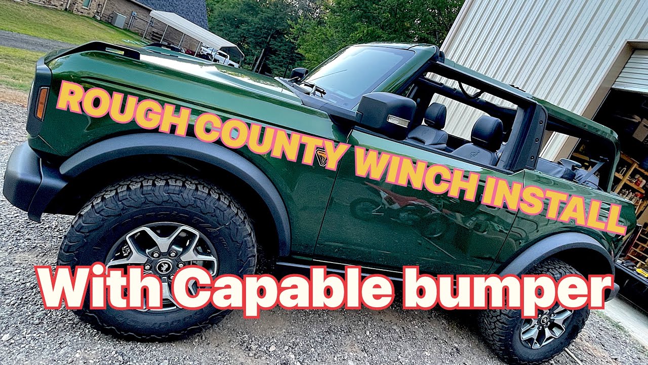 Day One Bronco Mods & Rough County Hidden Winch with Capable Bumper￼