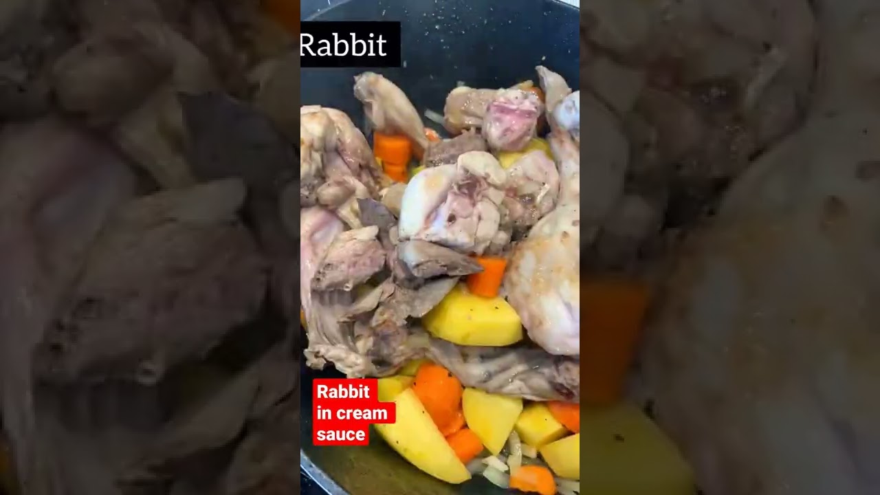 Rabbit in cream sauce #shorts #frenchcuisine