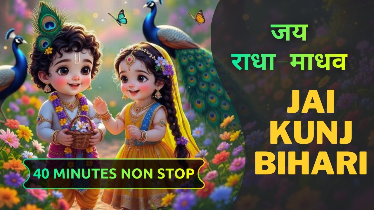 जय राधा माधव | Jai Radha Madhav | 40 Minutes Non-Stop | Hare Krishna Mahamantra | Sri Radhe Krishna