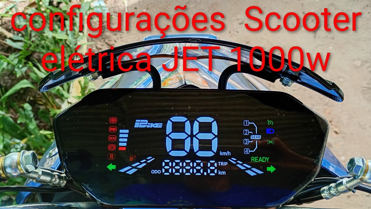 Quais são as configurações da Scooter elétrica JET 1000w 