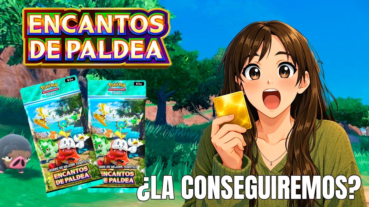 Abriendo sobres de Paldea en Pokémon TCG Pocket | ¿Sale carta DORADA?