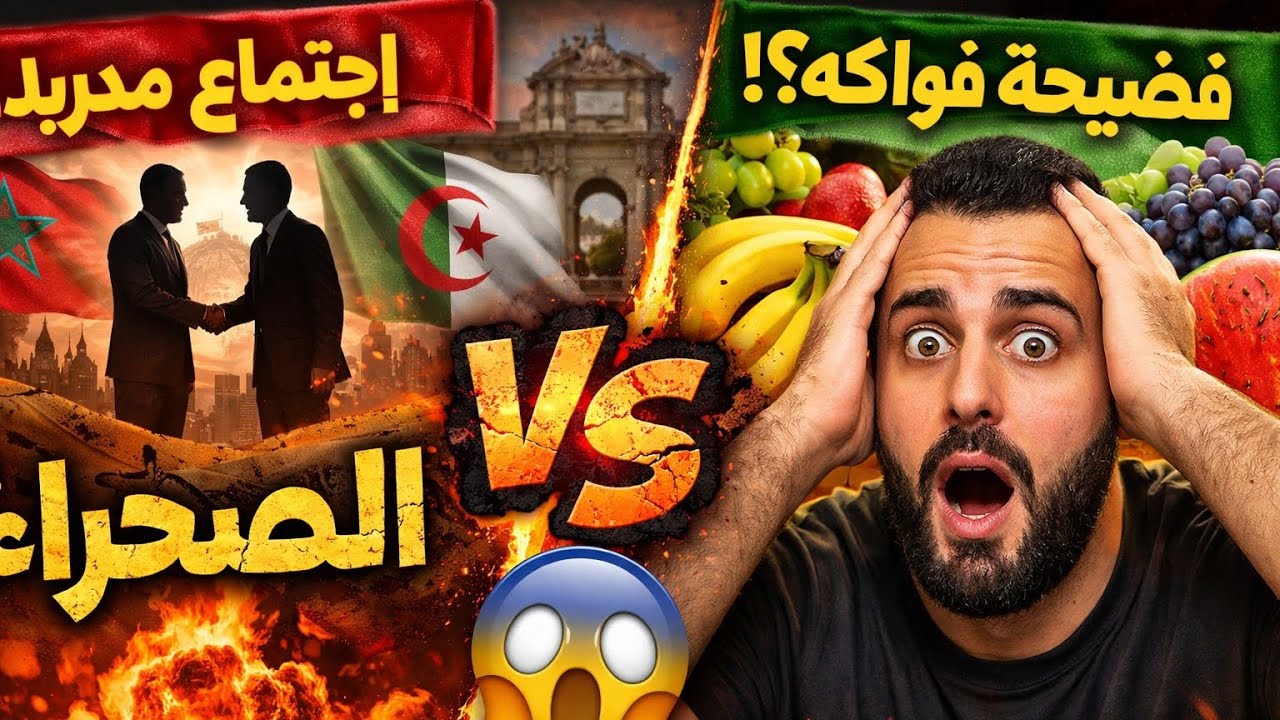     بعد اجتماع مدريد بين #المغرب و #الجزائر...نقاش الصحراء يتحول لفضيحة فواكه؟! 🍌🔥 