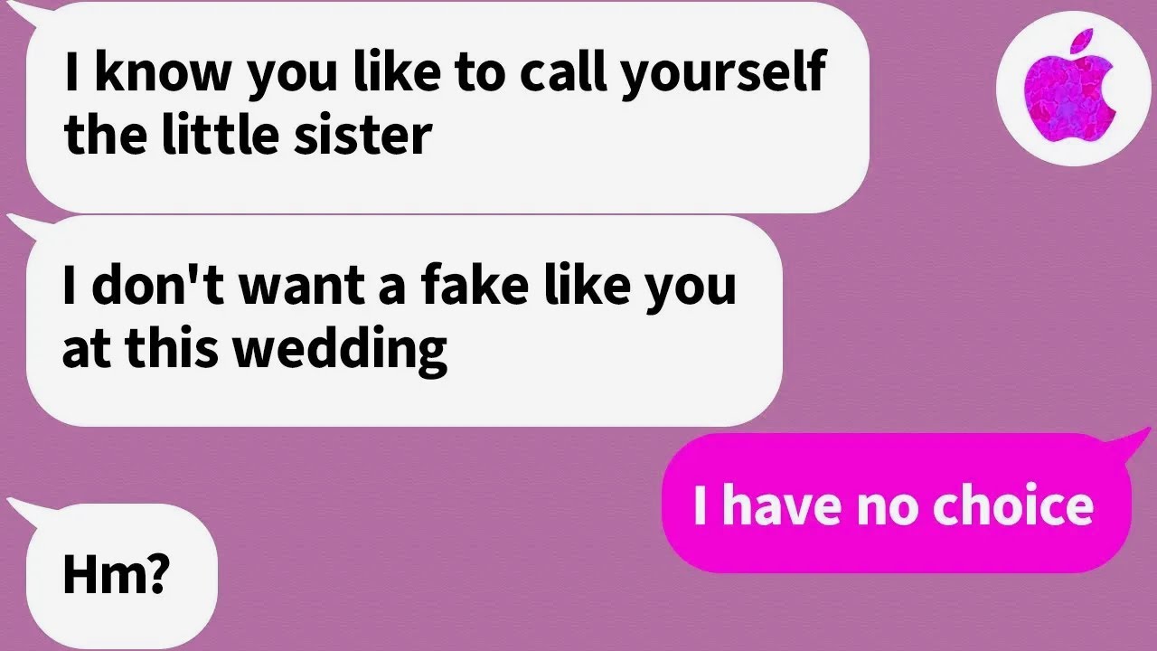 I'm told to get lost by his fiance because I'm not his real sister...