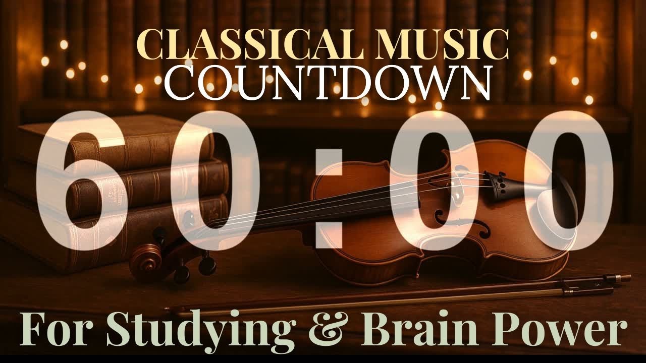 60 MINUTE TIMER WITH CLASSICAL MUSIC FOR STUDYING | MOZART