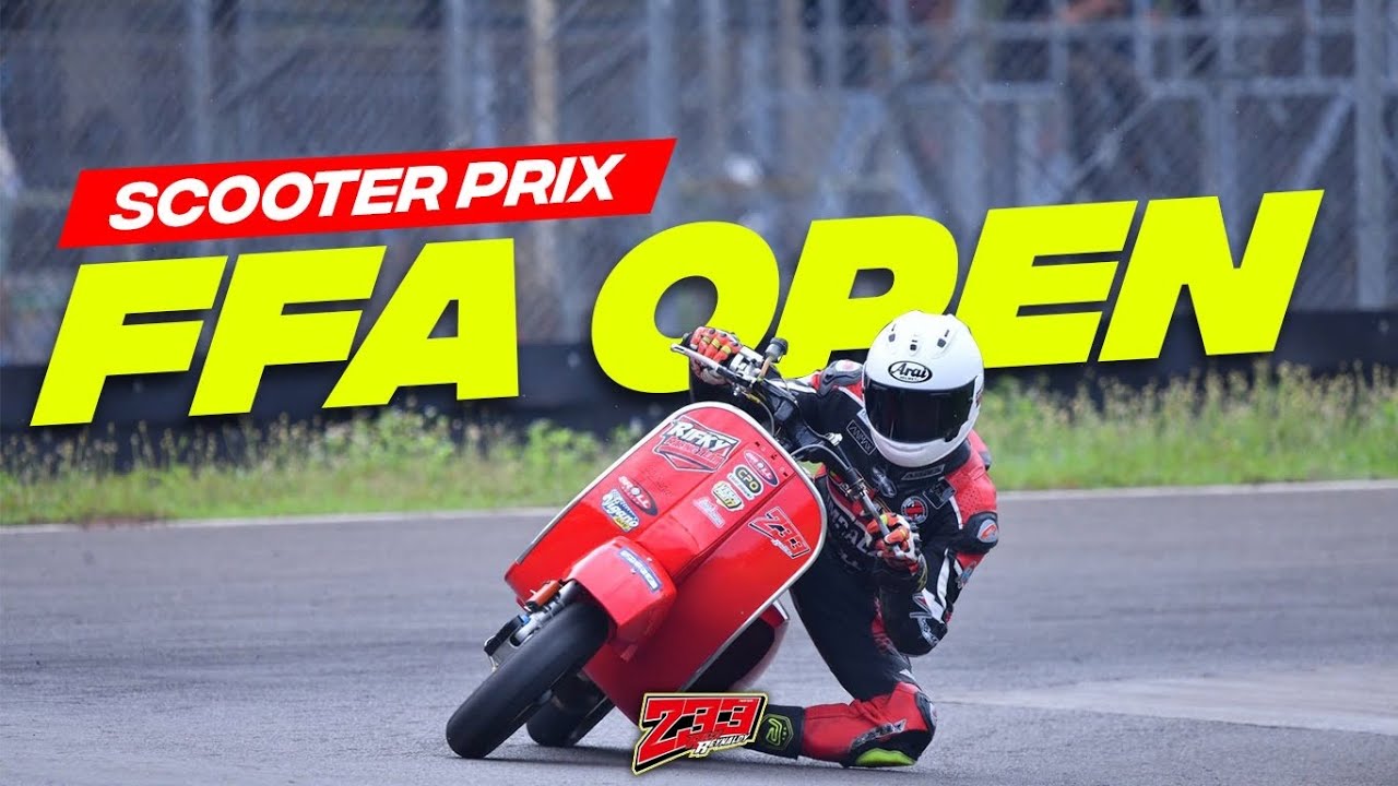 SCOOTER PRIX RACE VESPA 2TAK FFA OPEN SENTUL KARTING