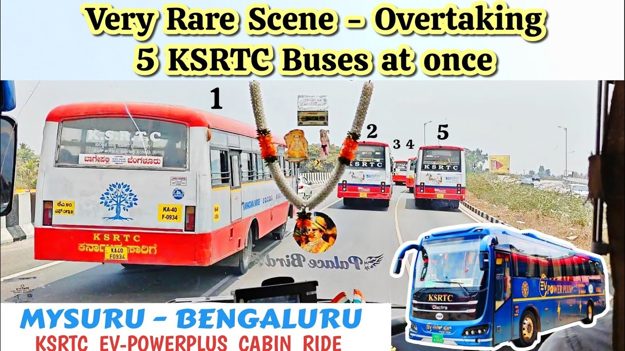MYSURU - BENGALURU KSRTC EV-Powerplus Cabin Ride on Expressway#bus #bussid #trending #travel #volvo