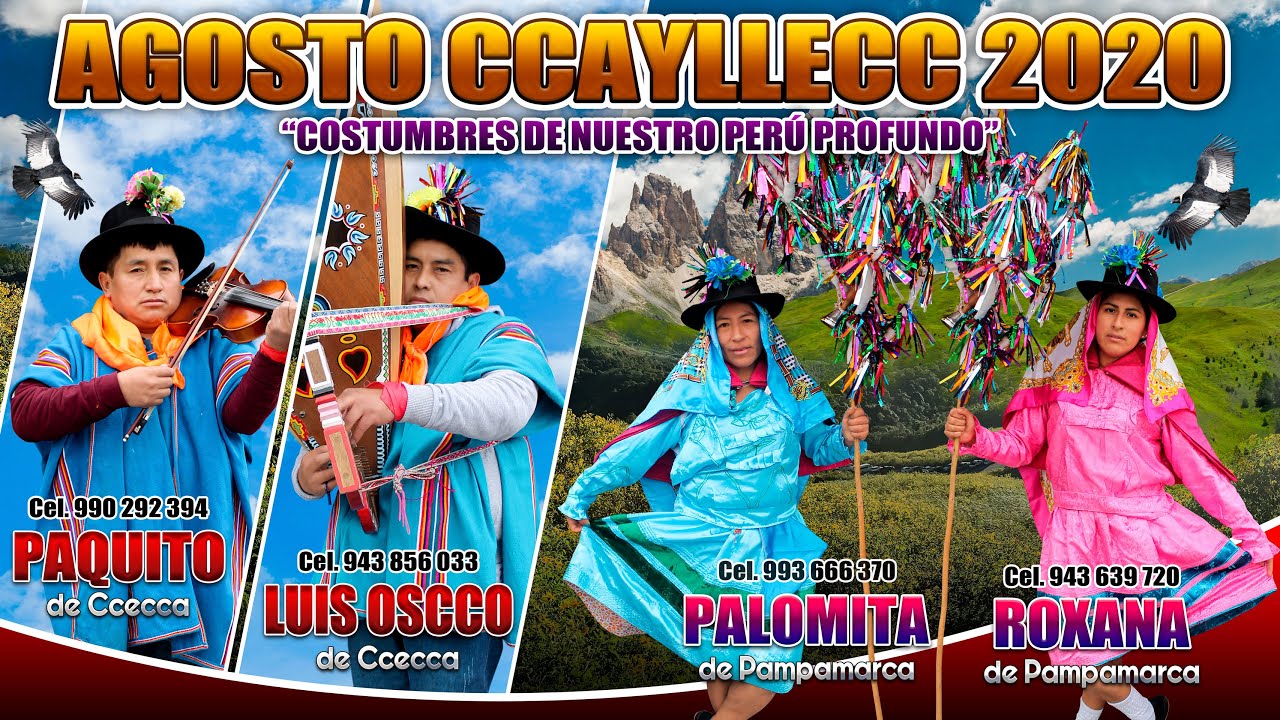 PAQUITO Y LUIS OSCCO DE CCECCA ► LO MEJOR DE AGOSTO CCAYLLECC 🎻 PRIMICIA 2020 🎻