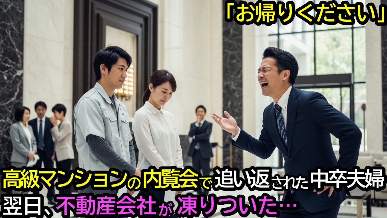 「お帰りください」高級マンションの内覧会で追い返された中卒夫婦。翌日、不動産会社が凍りついた…