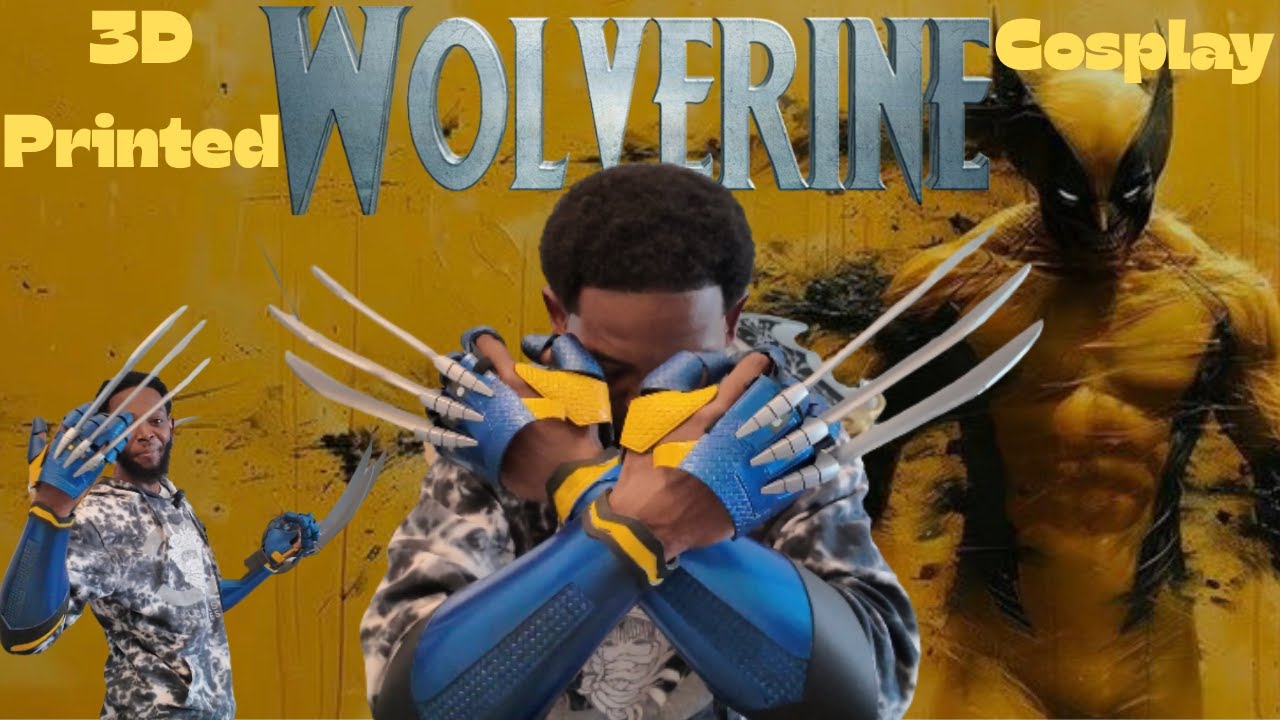 I made Wolverine’s Gauntlets from the Deadpool Movie… Using Only 3D Printing 😭🔥