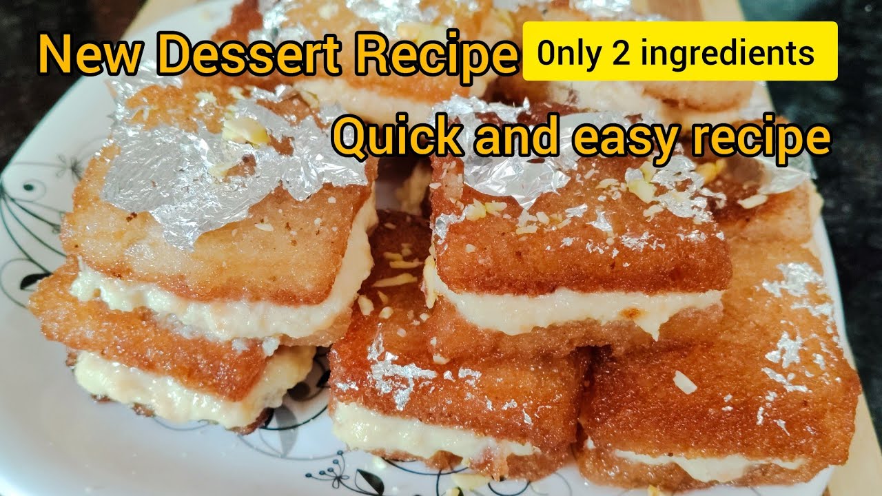 सिफ दूध और ब्रेड से बनी ये नई मिठाई | Shahi Tukra Recipe | Dessert Recipe | 🌙Ramzan special Recipe 