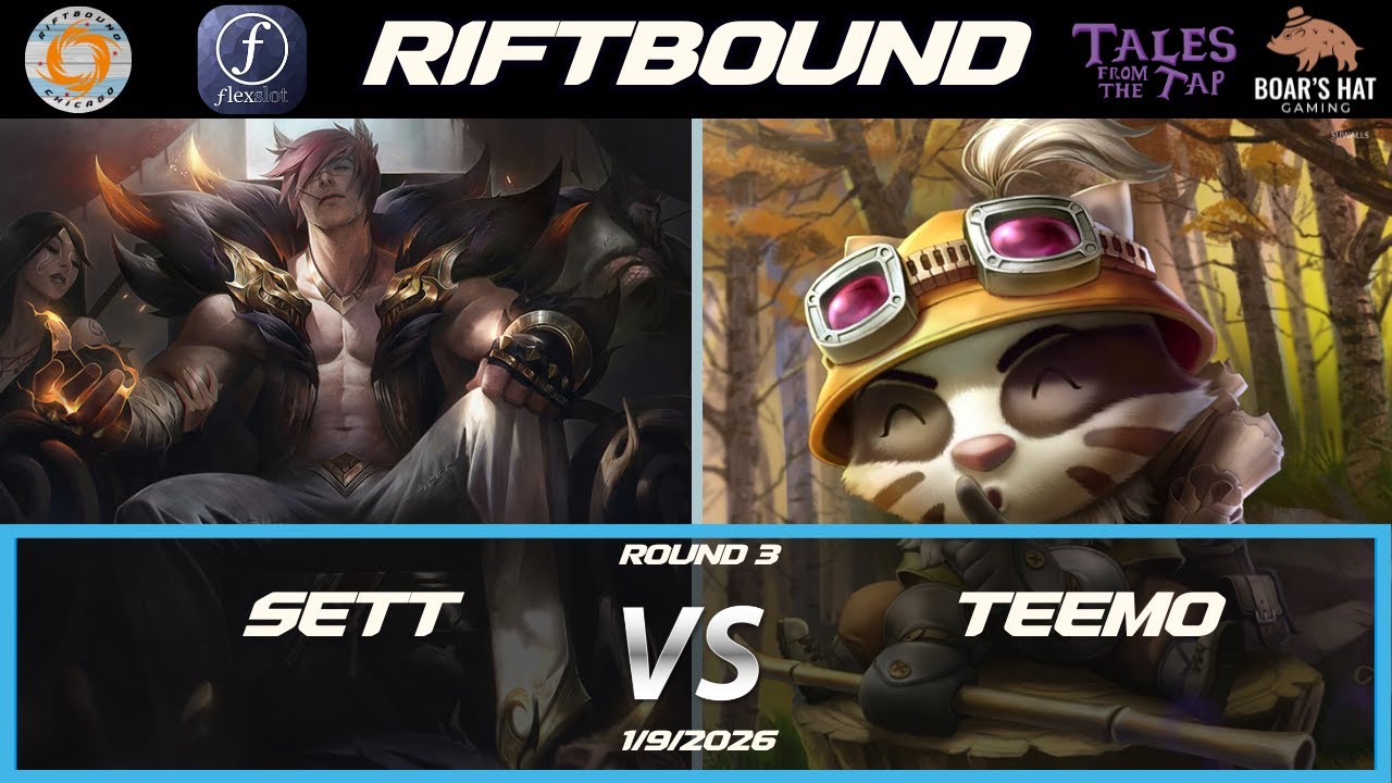 Sett VS Teemo   [Riftbound Gameplay Round 3]