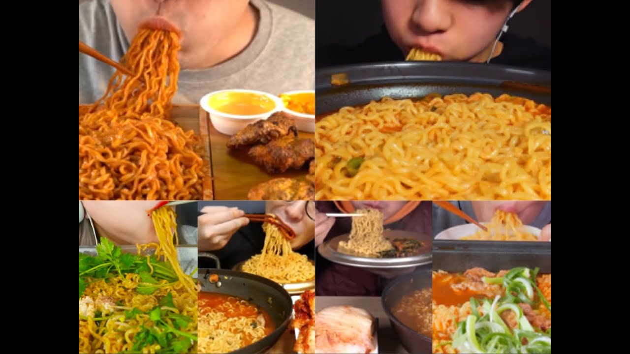 トゥムセラーメン ASMR モッパン まとめ①【spicyramen│compilation│Slurp│すする音│韓国】