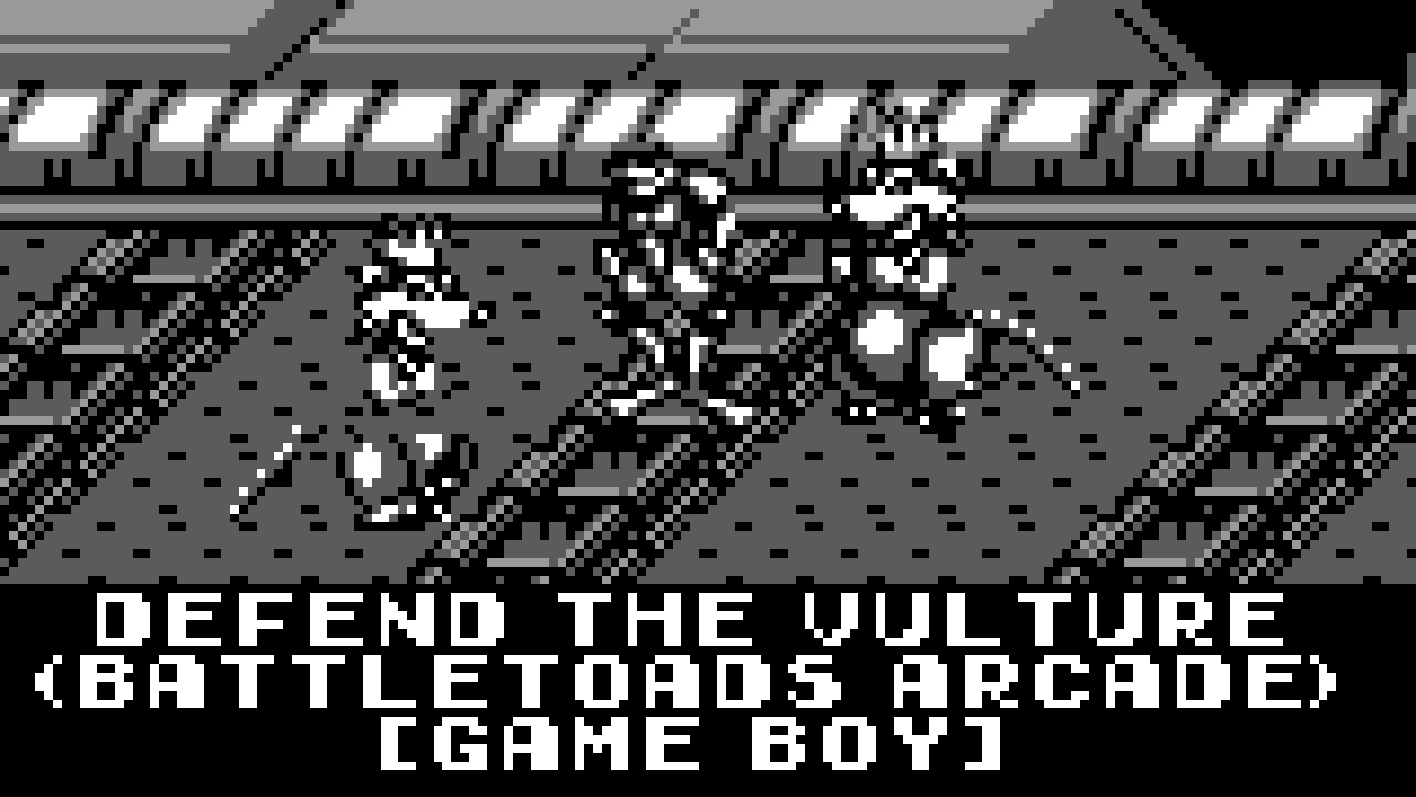 [8-bit, Game Boy] Stage 1: Defend the Vulture (Battletoads Arcade)