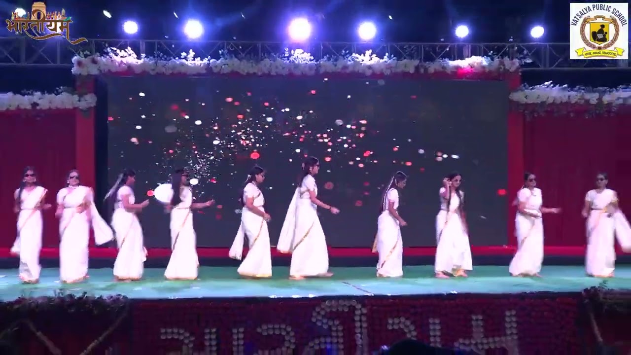 Vatsalya Public School Annual Function 2025 GRADE XII GIRLS SOUTH INDIAN THEME